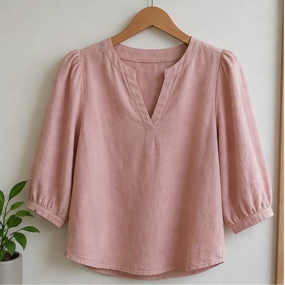 Blush Peplum Top